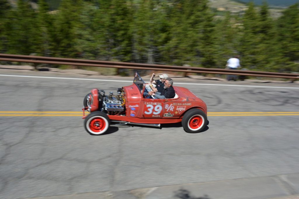 The Robert's in "Esmerelda", a historic Colorado Hot Rod that raced back in the day with T-33.