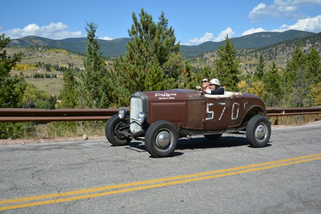 McCann's rolling the 570C roadster that raced at Bonneville in 1952.